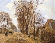 Camille Pissarro Rural road oil painting on canvas